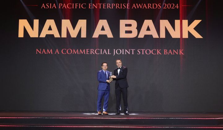 Nam A Bank nhận giải thưởng “Doanh nghiệp xuất sắc Châu Á”
