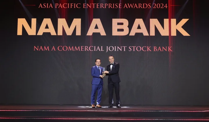 Nam A Bank nhận giải thưởng “Doanh nghiệp xuất sắc Châu Á”