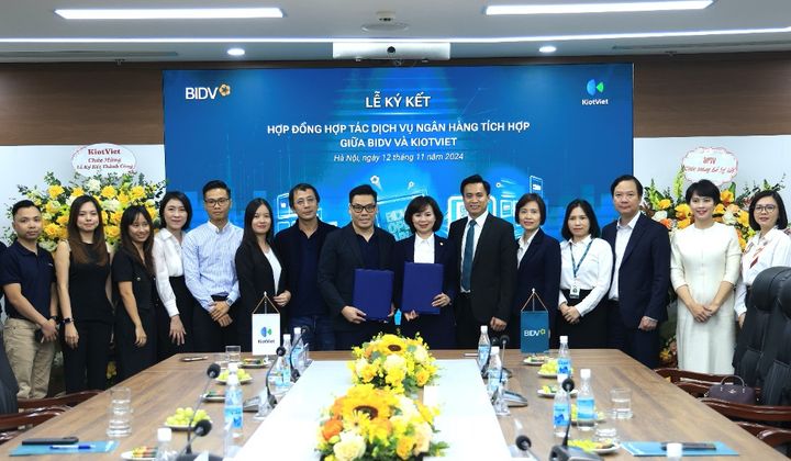 BIDV và KiotViet hợp tác triển khai dịch vụ ngân hàng tích hợp