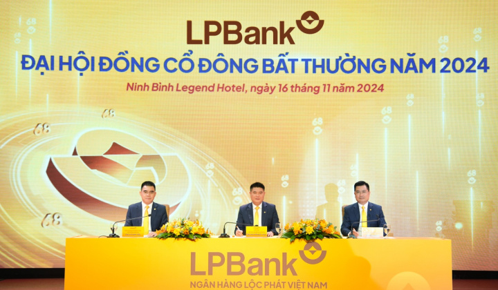 ĐHĐCĐ bất thường năm 2024 LPBank: Quyết định phát hành cổ phiếu trả cổ tức tỷ lệ 16,8%