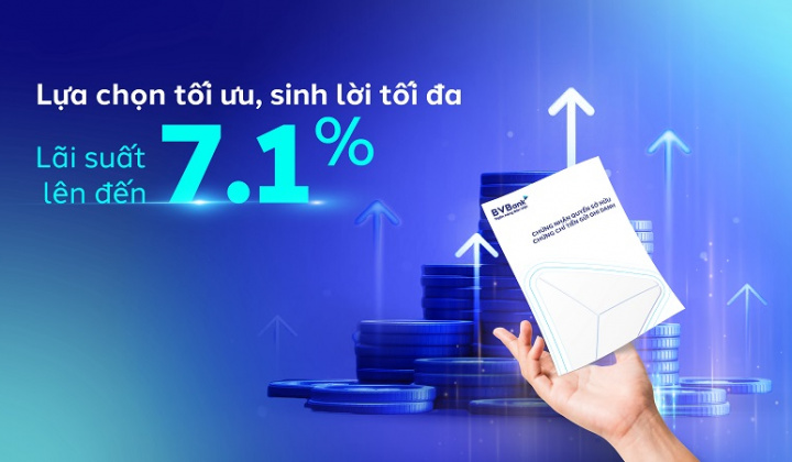 BVBank phát hành chứng chỉ tiền gửi với lãi suất lên đến 7.1%/năm