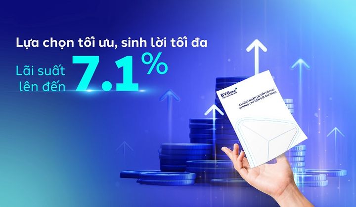 BVBank phát hành chứng chỉ tiền gửi với lãi suất lên đến 7.1%/năm