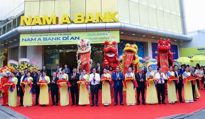 Nam A Bank khai trương thêm chi nhánh Dĩ An tại Bình Dương