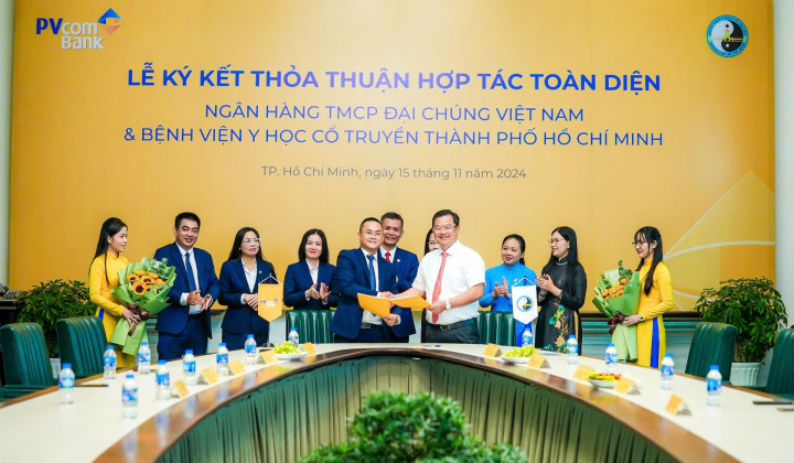 PVcomBank đẩy mạnh hợp tác với Bệnh viện Y học cổ truyền TP. Hồ Chí Minh