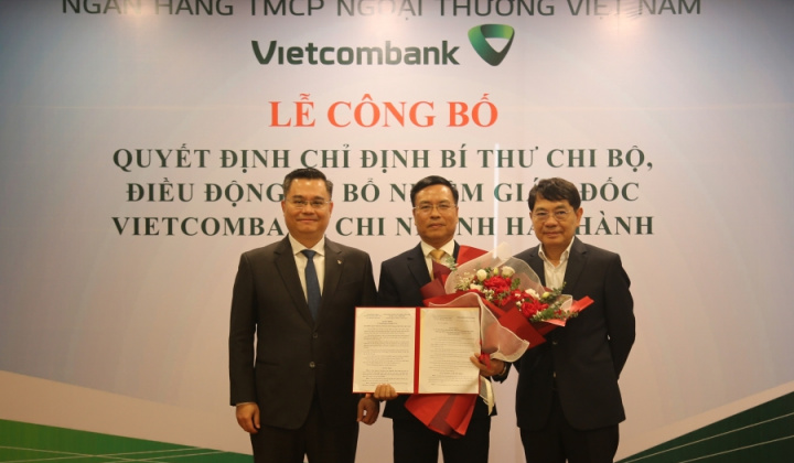 Vietcombank bổ nhiệm Giám đốc Chi nhánh Vietcombank Hà Thành