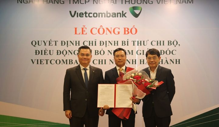 Vietcombank bổ nhiệm Giám đốc Chi nhánh Vietcombank Hà Thành