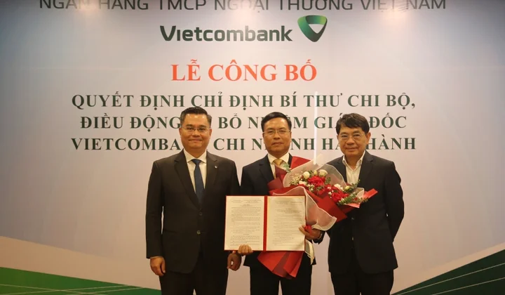 Vietcombank bổ nhiệm Giám đốc Chi nhánh Vietcombank Hà Thành