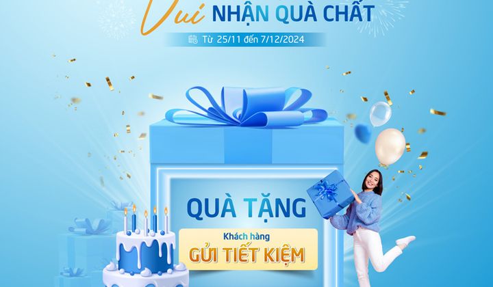 BAOVIET Bank Gia Lai tặng quà khách hàng gửi tiết kiệm dịp kỷ niệm 6 năm