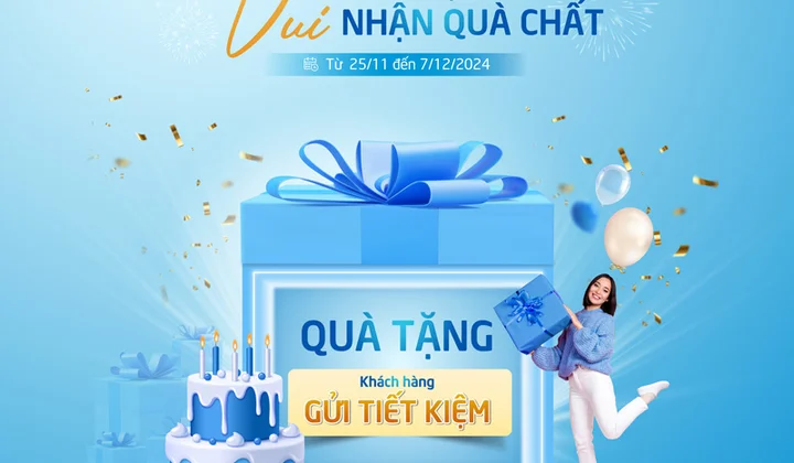 BAOVIET Bank Gia Lai tặng quà khách hàng gửi tiết kiệm dịp kỷ niệm 6 năm