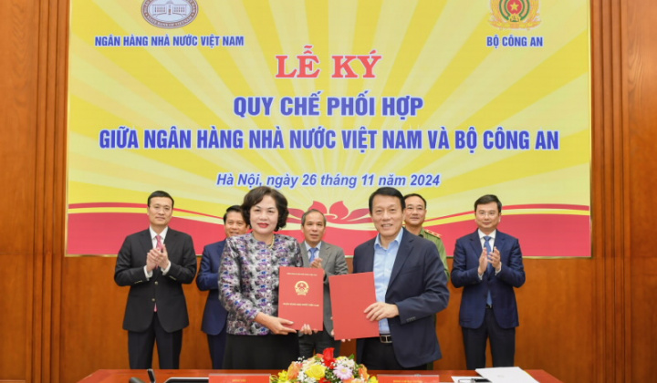 Ngân hàng Nhà nước Việt Nam và Bộ Công an phối hợp bảo đảm an ninh tiền tệ và lĩnh vực hoạt động ngân hàng