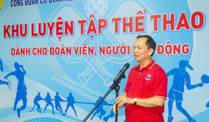 Công đoàn Cơ quan Ngân hàng Trung ương khai trương khu luyện tập thể thao