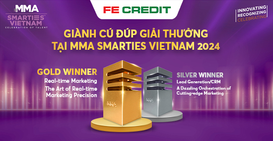 FE CREDIT giành “cú đúp” giải thưởng tại MMA Smarties VietNam 2024