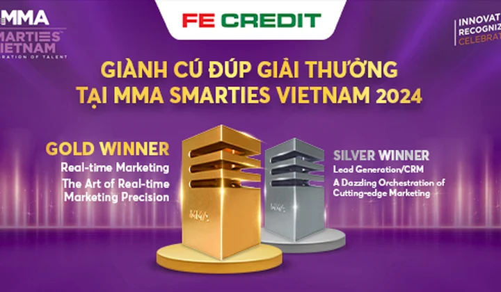 FE CREDIT giành “cú đúp” giải thưởng tại MMA Smarties VietNam 2024