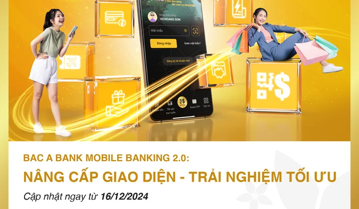 Bac A Bank ra mắt ứng dụng Mobile Banking phiên bản mới