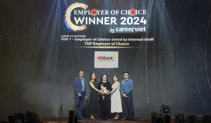 CareerViet vinh danh HDBank là “Nhà tuyển dụng được nhân viên yêu thích”
