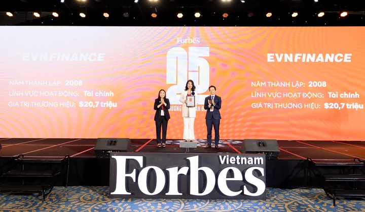 EVNFinance vào Top 25 Thương hiệu dẫn đầu Việt Nam năm 2024