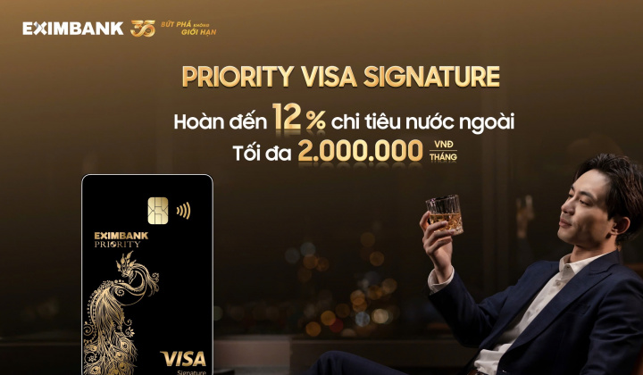 Visa Signature Eximbank: biểu tượng của phong cách sống hiện đại và đẳng cấp