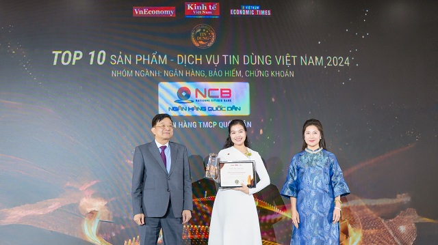 NCB vào “Top 50 Sản phẩm - Dịch vụ Tin Dùng Việt Nam 2024”