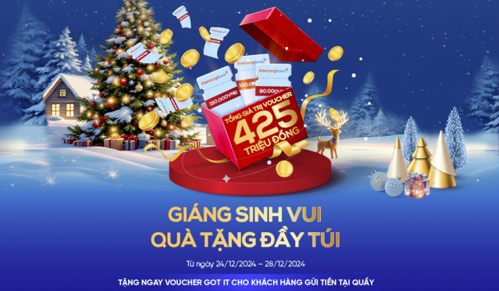 KienlongBank tặng quà khách hàng cá nhân gửi tiền tiết kiệm