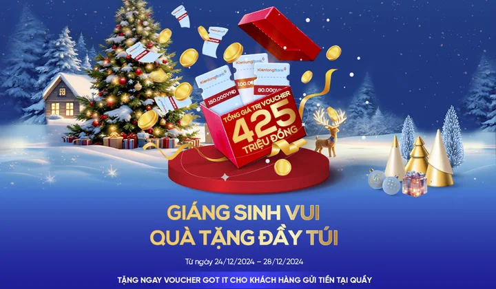 KienlongBank tặng quà khách hàng cá nhân gửi tiền tiết kiệm