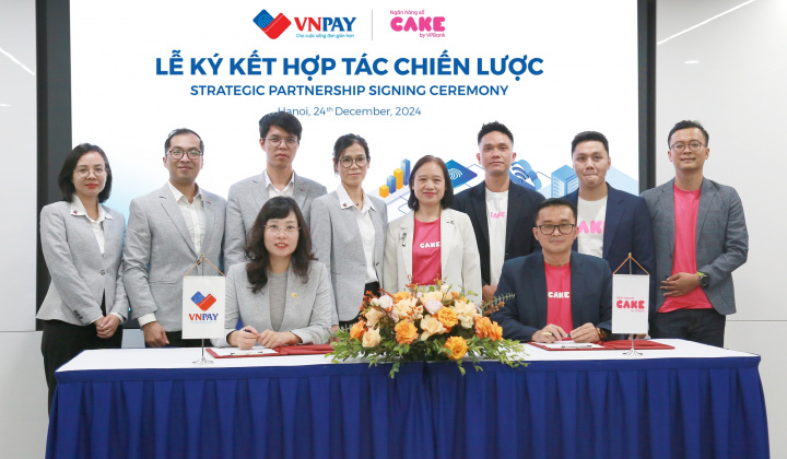Hợp tác triển khai dịch vụ tài chính số của Cake trên ví VNPAY