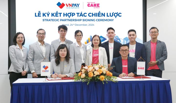 Hợp tác triển khai dịch vụ tài chính số của Cake trên ví VNPAY