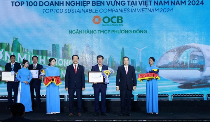 OCB tiếp tục vào Top 100 doanh nghiệp bền vững Việt Nam