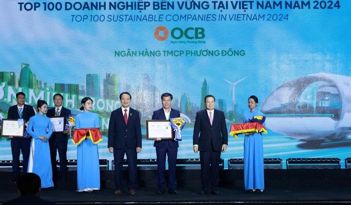 OCB tiếp tục vào Top 100 doanh nghiệp bền vững Việt Nam