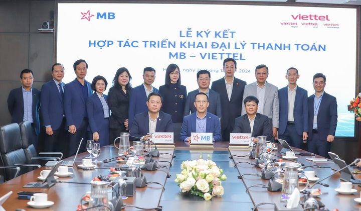 MB hợp tác Viettel, cung cấp dịch vụ tài chính tại hơn 2.000 cửa hàng, siêu thị, bưu cục