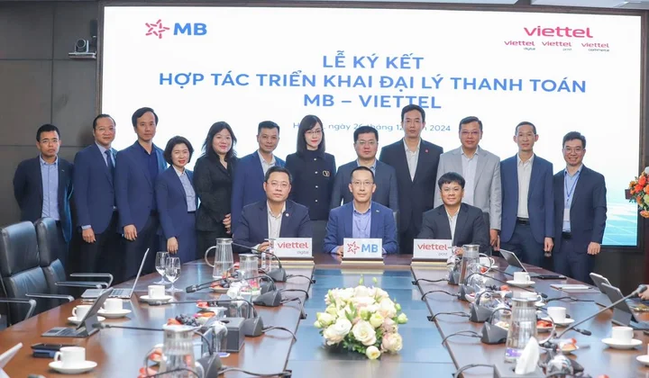 MB hợp tác Viettel, cung cấp dịch vụ tài chính tại hơn 2.000 cửa hàng, siêu thị, bưu cục