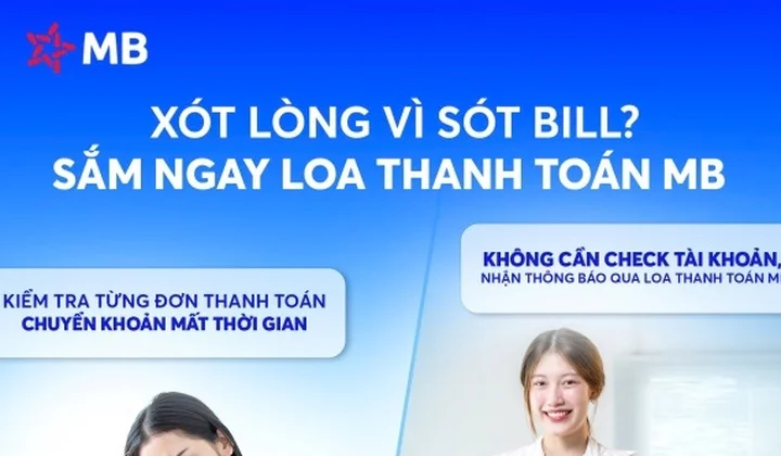 MB ra mắt tính năng thông báo bằng giọng nói qua "Loa thanh toán"