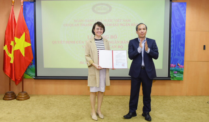 Bổ nhiệm Phó Vụ trưởng Vụ II, Cơ quan Thanh tra, giám sát ngân hàng