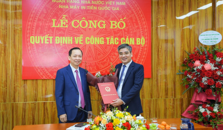 Bổ nhiệm Chủ tịch HĐTV Nhà máy In tiền Quốc gia