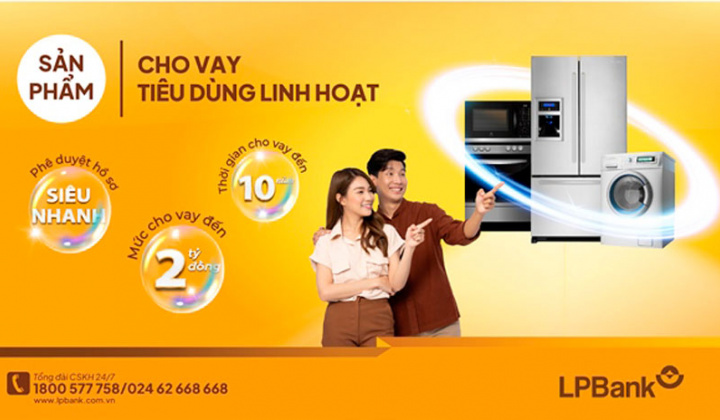 LPBank cho vay tiêu dùng với lãi suất chỉ từ 6,5%/năm