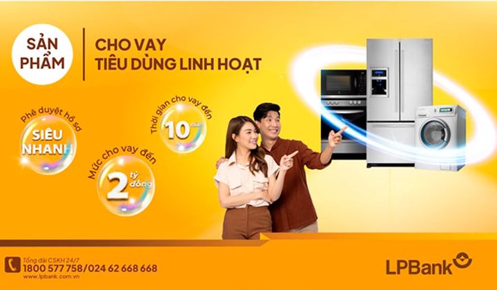 LPBank cho vay tiêu dùng với lãi suất chỉ từ 6,5%/năm