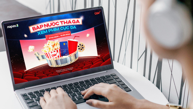 Chủ thẻ Napas được tặng kèm bắp, nước khi mua vé tại CGV