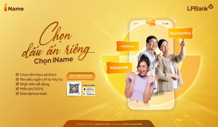 LPBank cho phép tạo tên định danh tài khoản thanh toán trên LienViet24h