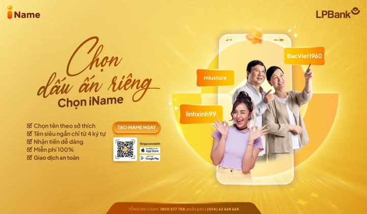 LPBank cho phép tạo tên định danh tài khoản thanh toán trên LienViet24h