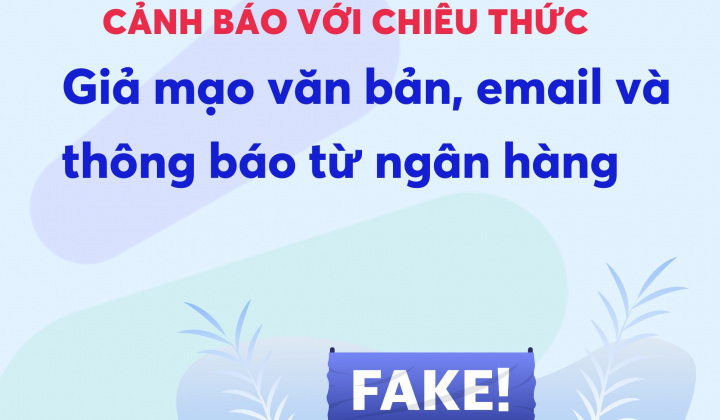 MB cảnh báo một số hình thức giả mạo văn bản, Email và các thông báo từ ngân hàng