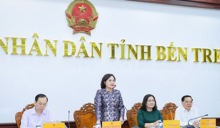 Đoàn công tác liên ngành của Chính phủ làm việc tại tỉnh Bến Tre