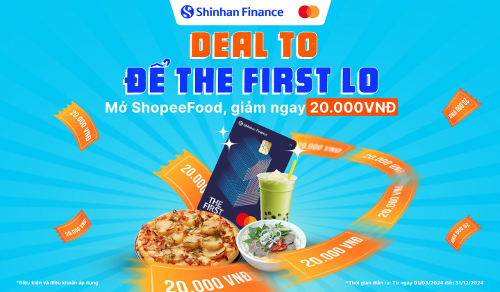 Ưu đãi to để THE FIRST lo tại ShopeeFood