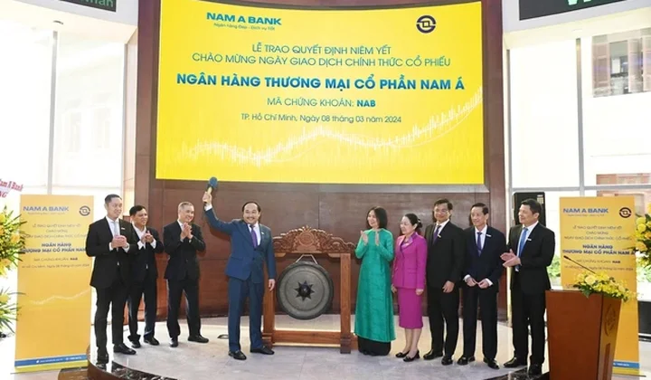 Cổ phiếu của Nam A Bank chính thức niêm yết trên sàn HOSE