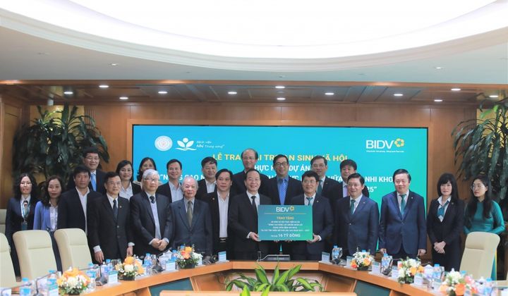BIDV tài trợ 16 tỷ đồng đào tạo nâng cao năng lực khám chữa bệnh Nhi khoa