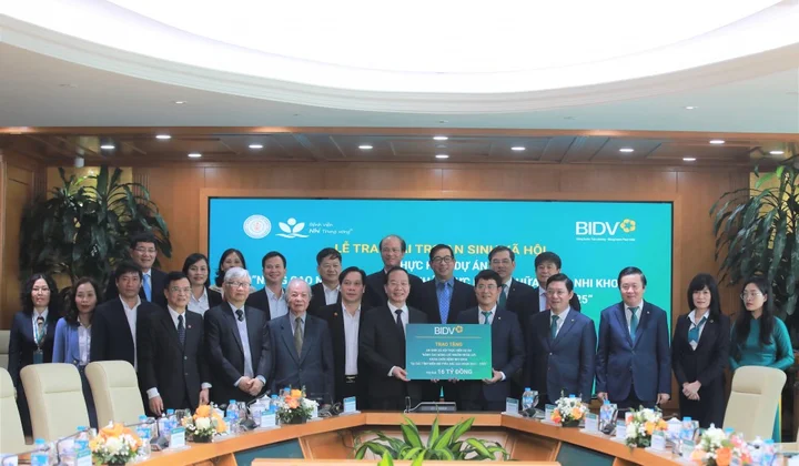 BIDV tài trợ 16 tỷ đồng đào tạo nâng cao năng lực khám chữa bệnh Nhi khoa