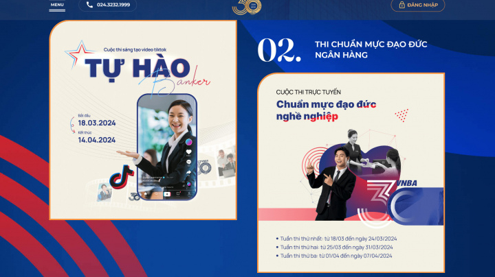 Tập huấn, hướng dẫn dự thi trên cổng thông tin nội bộ 30 năm VNBA
