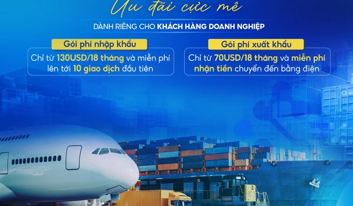 KienlongBank giảm đến 60% phí xuất nhập khẩu cho khách hàng