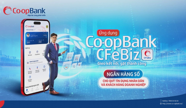 Co-opBank ra mắt ứng dụng Co-opBank CFeBiz