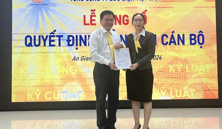 Vietnam Post bổ nhiệm Phó Giám đốc Bưu điện tỉnh An Giang