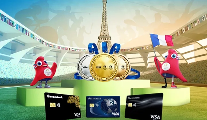 Chủ thẻ Sacombank Visa có cơ hội nhận vé tham dự Olympic Games Paris 2024