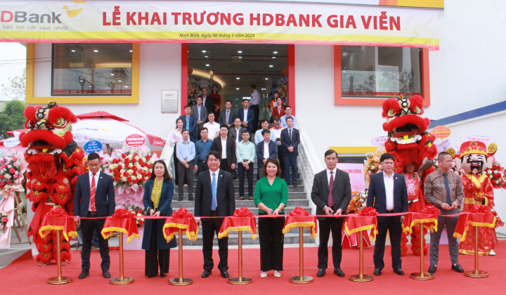 HDBank khai trương phòng giao dịch mới tại huyện Gia Viễn, tỉnh Ninh Bình